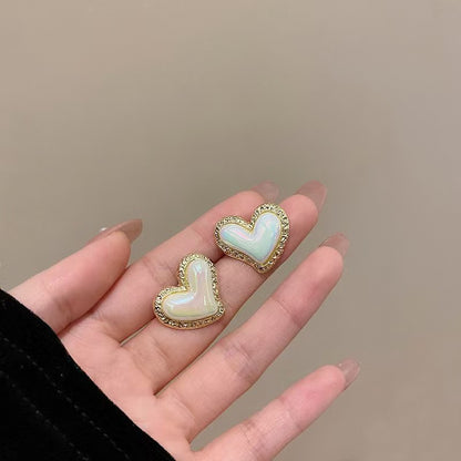 Golden Heart Studs