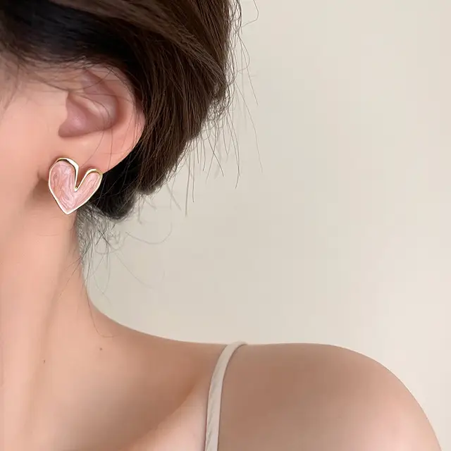 Moonlit Heart Studs