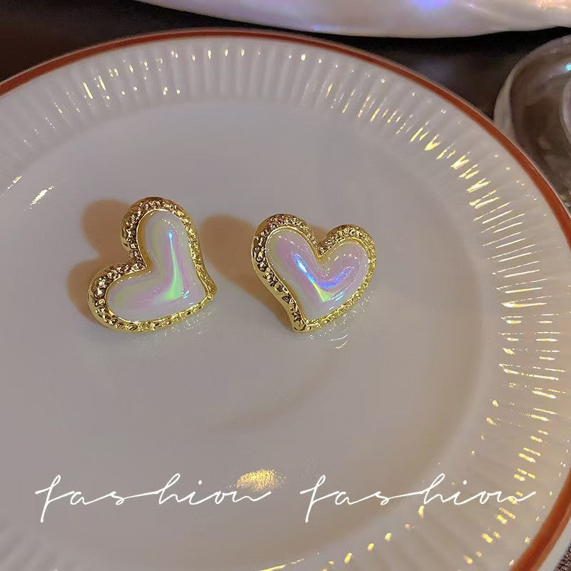 Golden Heart Studs