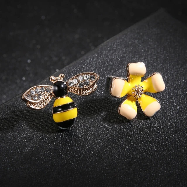 Cute Honeybee Studs