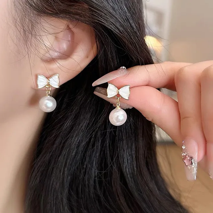 Dazzle Pearl Drop Earrings