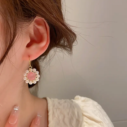 Lustrous Pearl Hoops