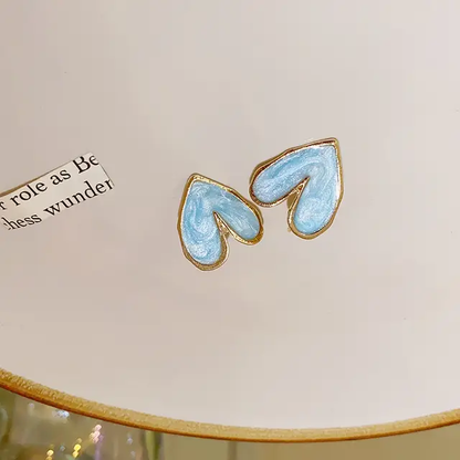 Moonlit Heart Studs