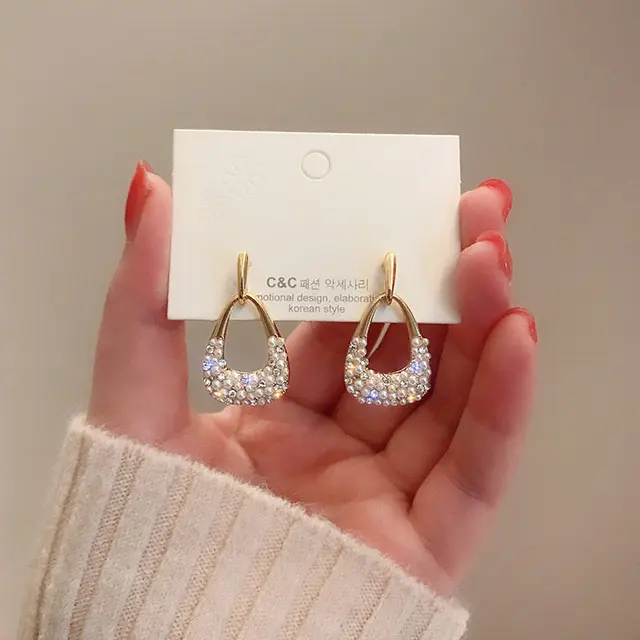 Sparkling Diamond Hoops