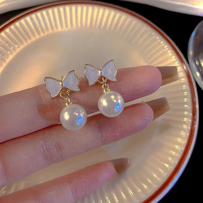 Dazzle Pearl Drop Earrings