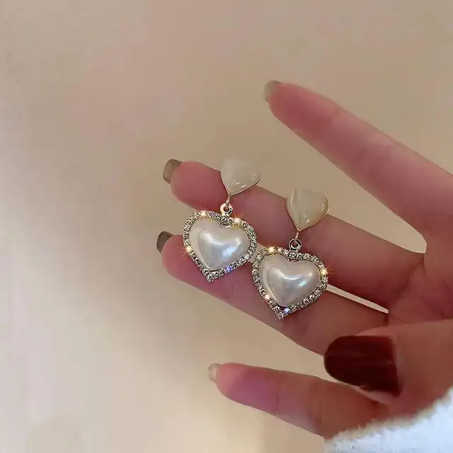Pearl Heart Hangings