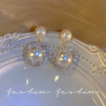 Pearl Hanging Earrings