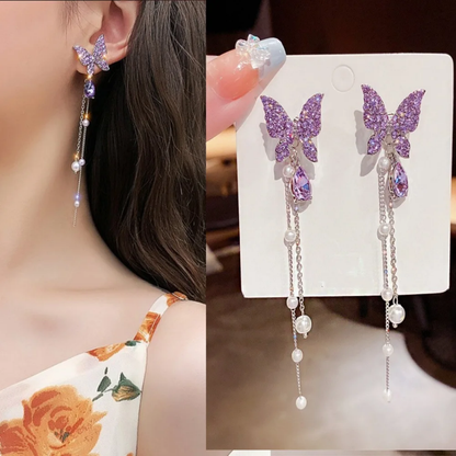 Butterfly Long Hanging Earrings