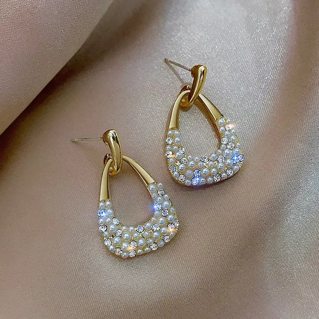 Sparkling Diamond Hoops
