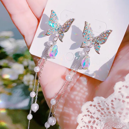 Butterfly Long Hanging Earrings