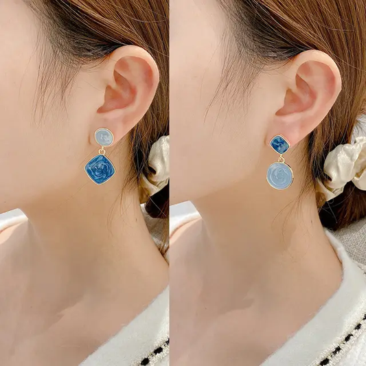 Icy Charm Hoops